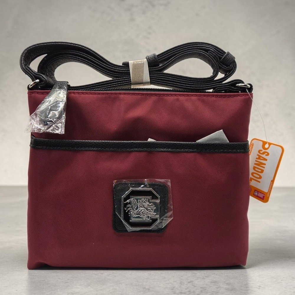 Sandol South Carolina Gamecocks Crossbody Bag Maroon Nylon Collegiate Fan Gear